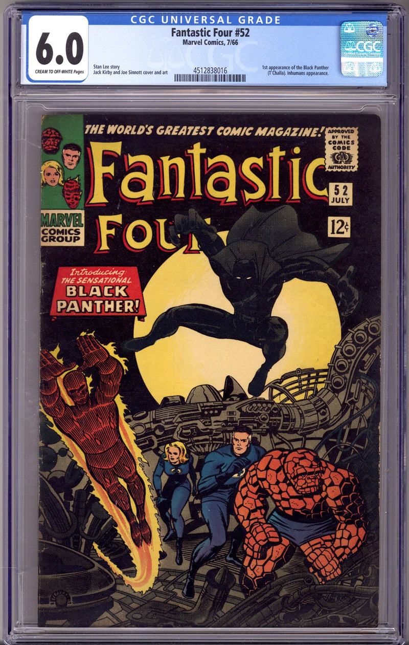 Fantastic Four Vol 1 52 CGC 6.0 (FN) (1966) 