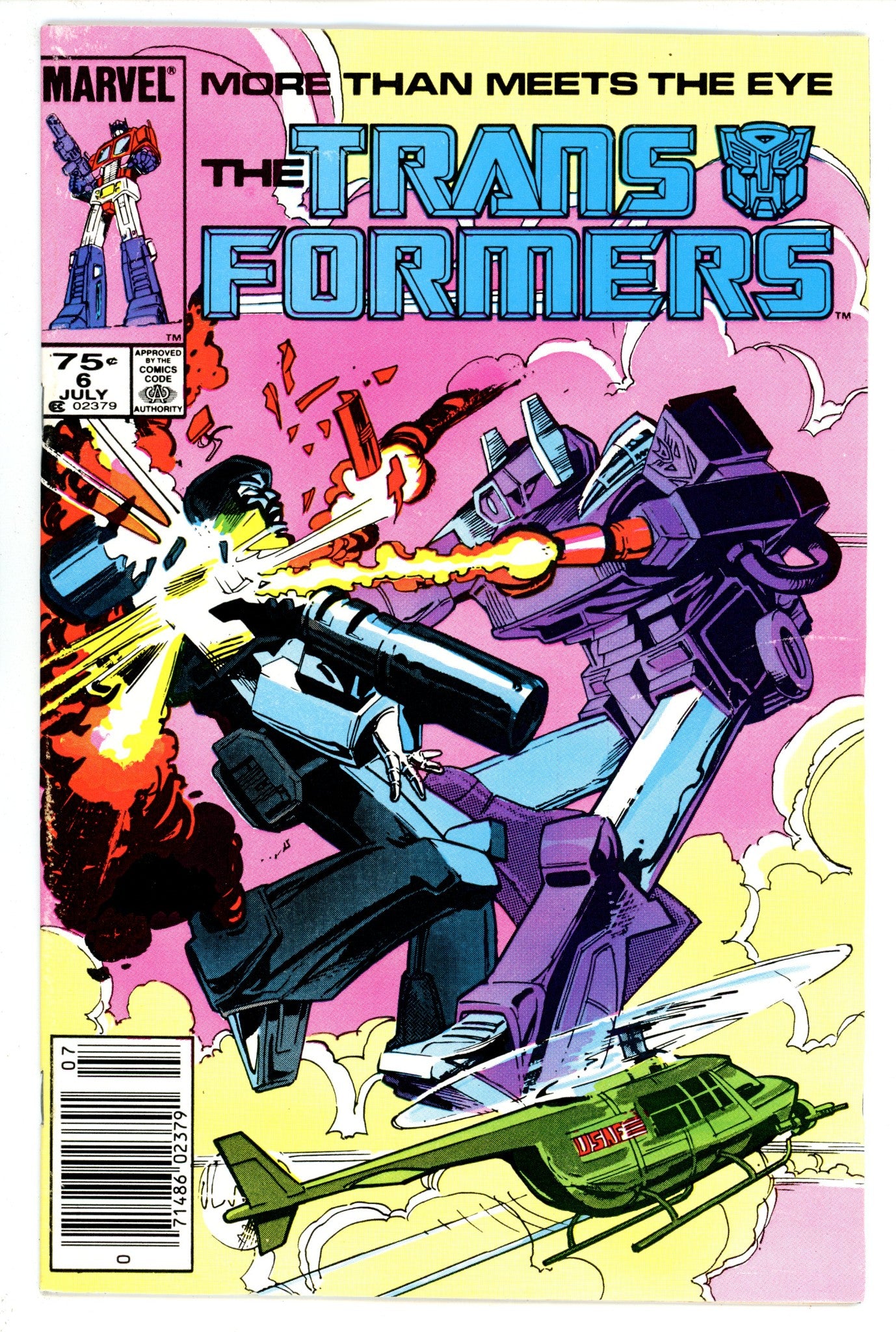 The Transformers 6 FN+ (6.5) (1985) Newsstand 