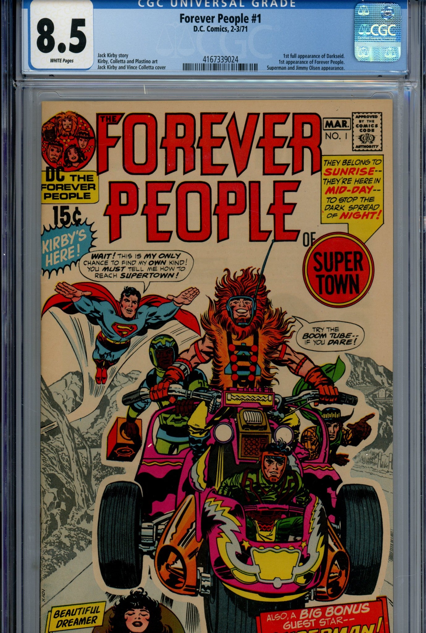 The Forever People Vol 1 1 CGC 8.5 (1971)