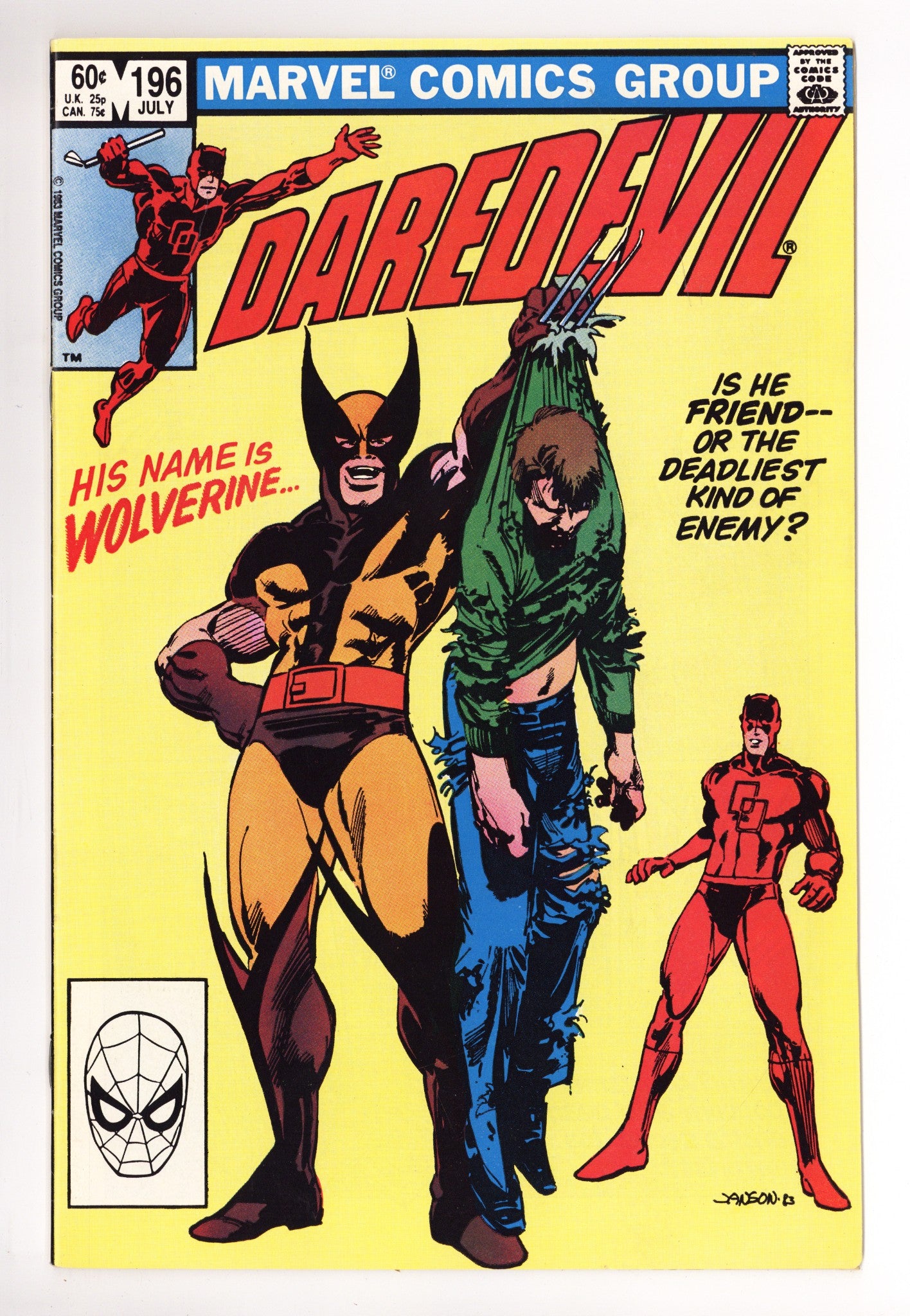 Daredevil Vol 1 196 Mid Grade (1983) 