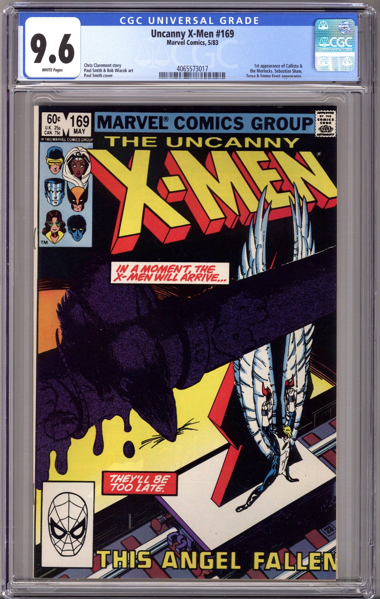 The Uncanny X-Men Vol 1 169 CGC 9.6 (NM+) (1983) 