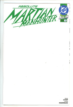 Absolute Martian Manhunter 1 Blank Variant (2025)