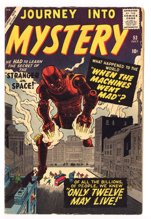 Journey into Mystery Vol 1 53 VG+ (4.5) (1959) 