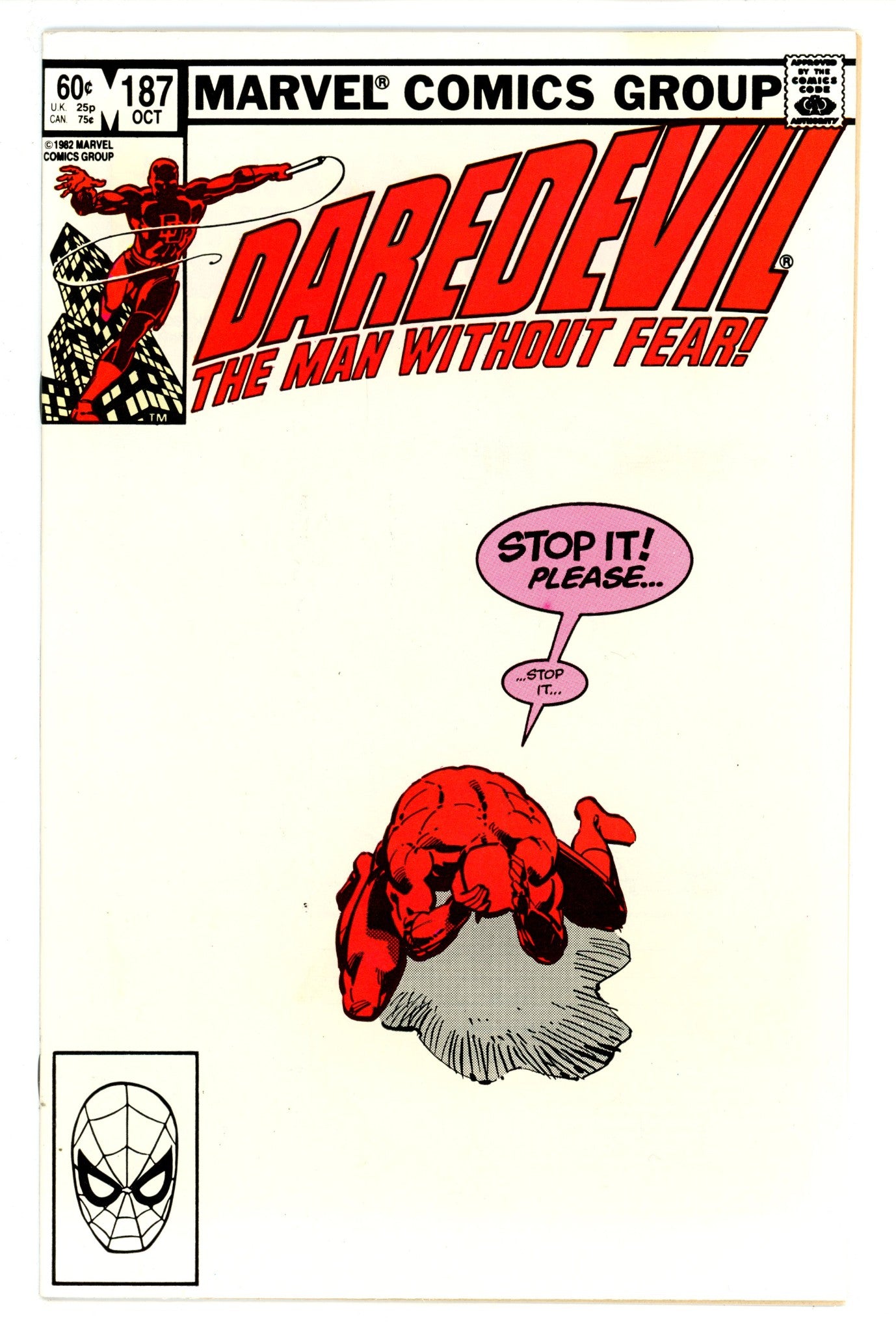 Daredevil Vol 1 187 VF/NM (9.0) (1982) 