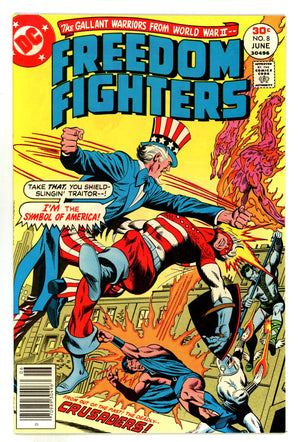 Freedom Fighters Vol 1 8 VF+ (8.5) (1977) 