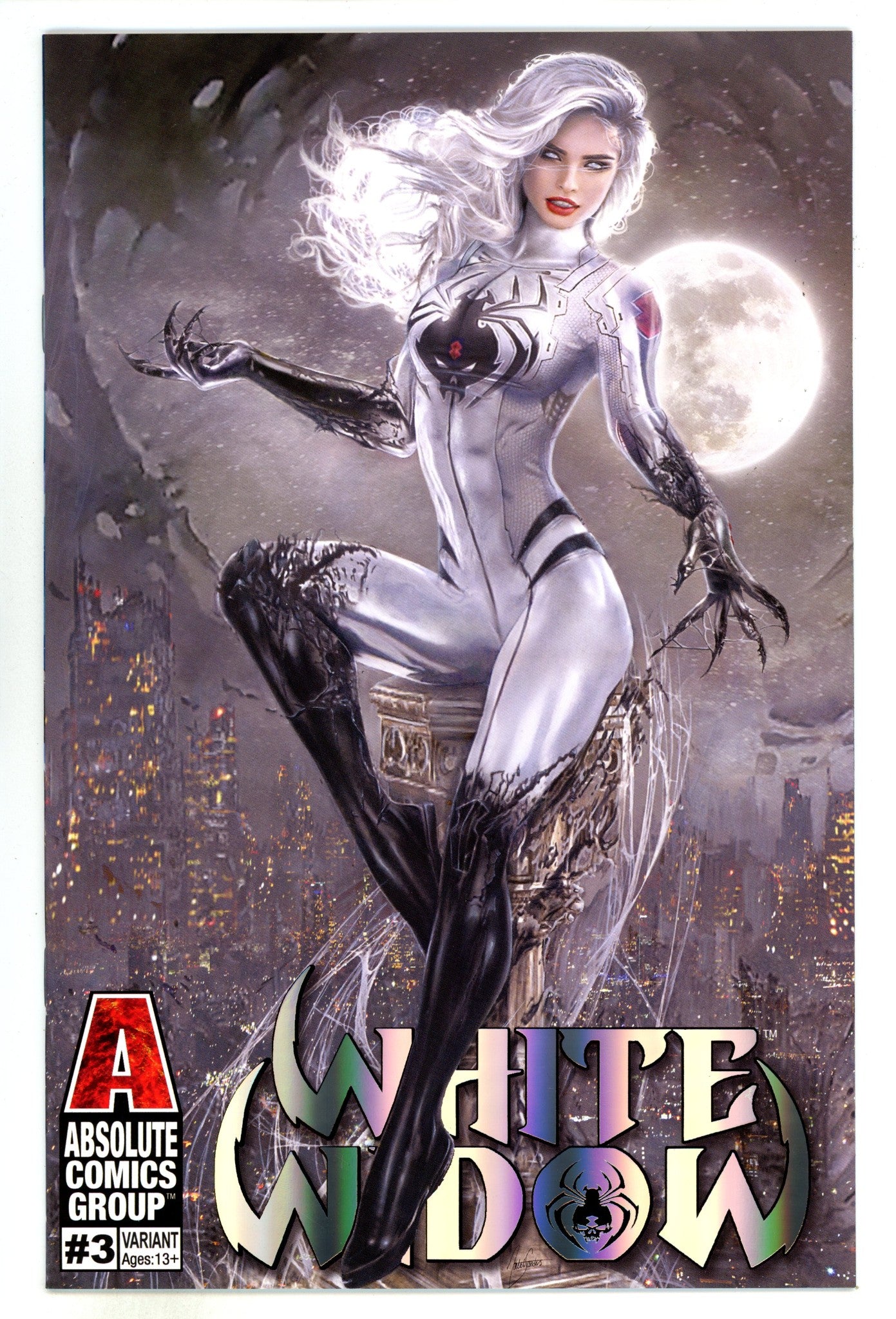 White Widow 3 NM- (9.2) (2019) Sanders Foil Exclusive Variant 