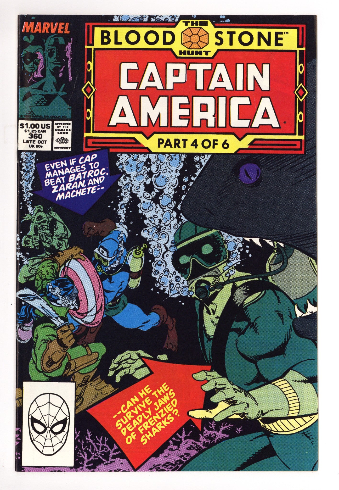 Captain America Vol 1 360 VF/NM (9.0) (1989) 