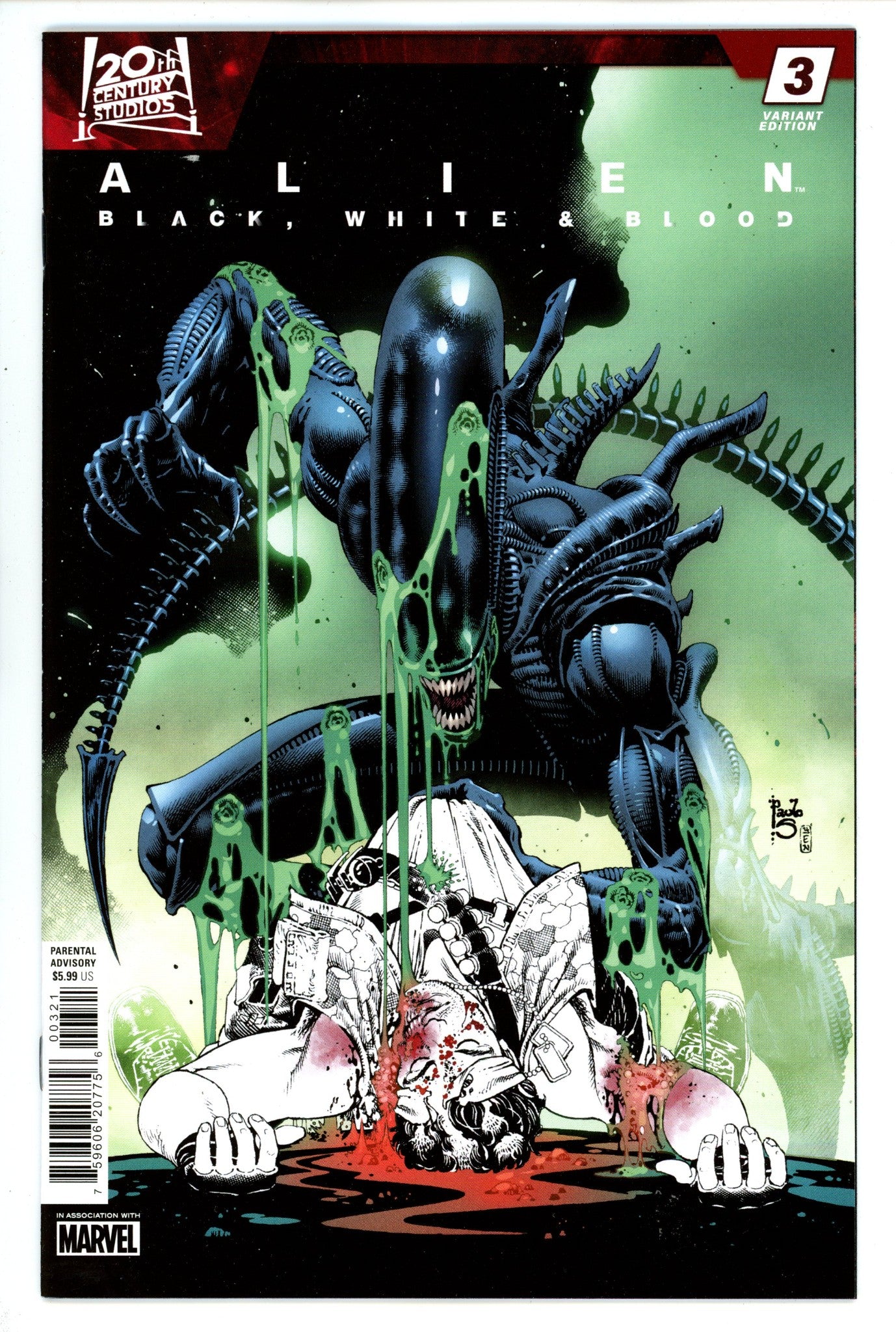Alien Black White Blood 3 Siqueira Variant (2024)