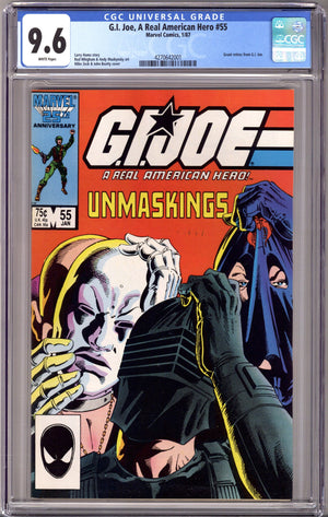 G.I. Joe, A Real American Hero 55 CGC 9.6 (NM+) (1987)