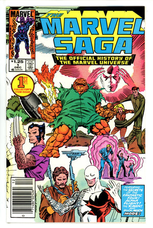 The Marvel Saga the Official History of the Marvel Universe 1 Canadian Variant VF/NM (1985)