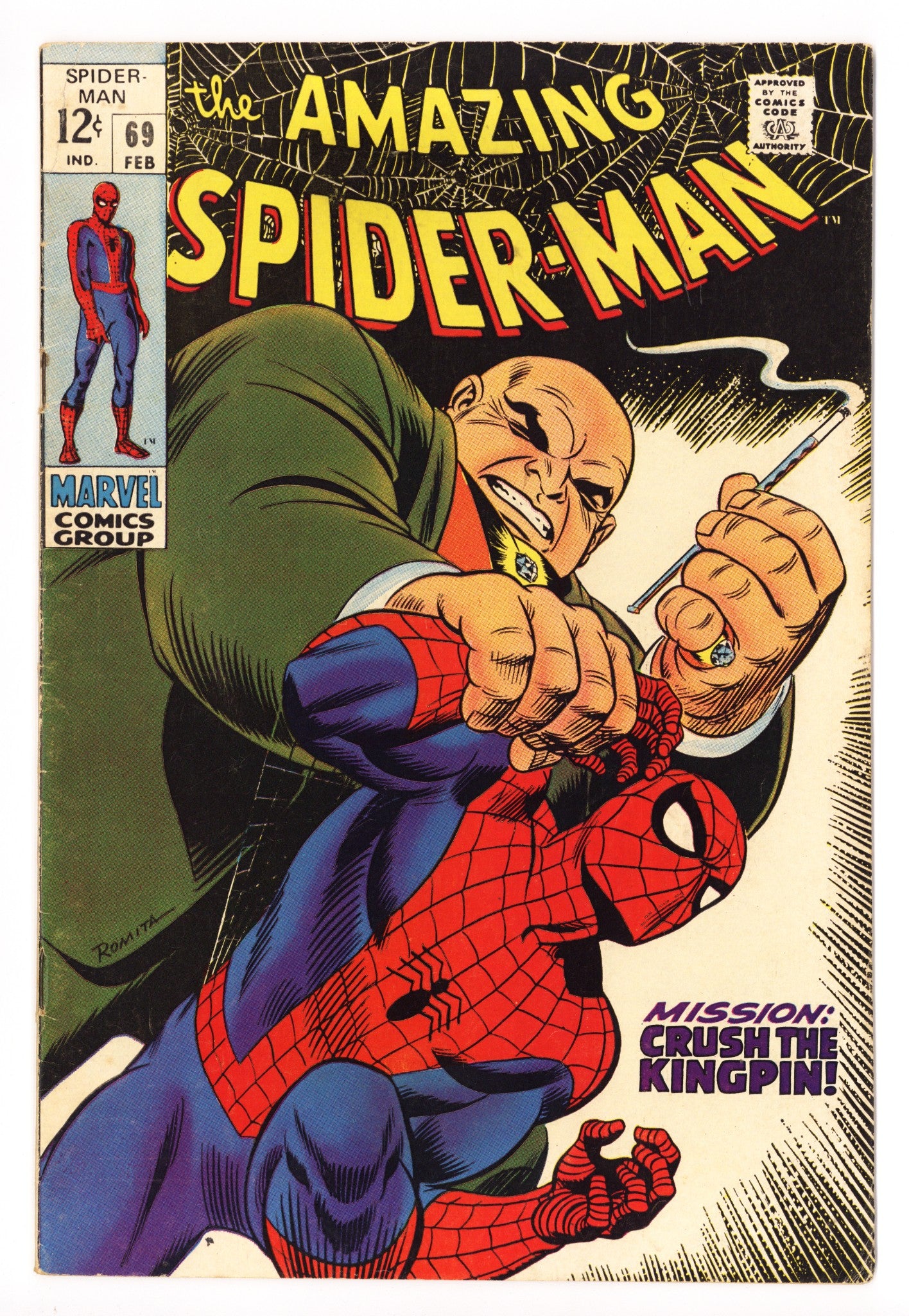 The Amazing Spider-Man Vol 1 69 VG+ (4.5) (1969) 