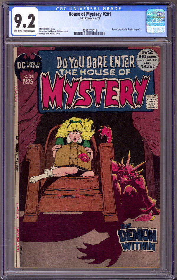House of Mystery Vol 1 201 CGC 9.2 (NM-) (1972)