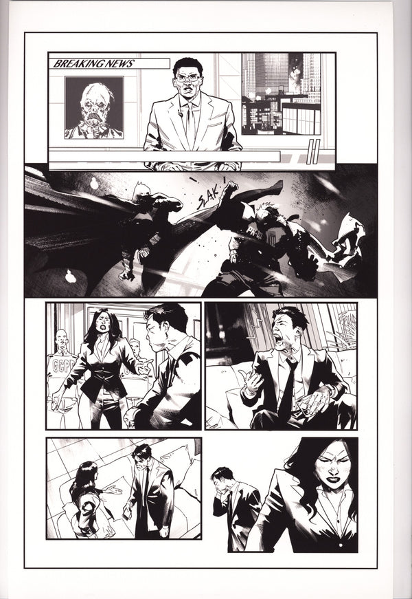 Batman Vol 3 110 Fine Art Monoprint: Page #5 (2021) Signed x1 Jorge Jimenez