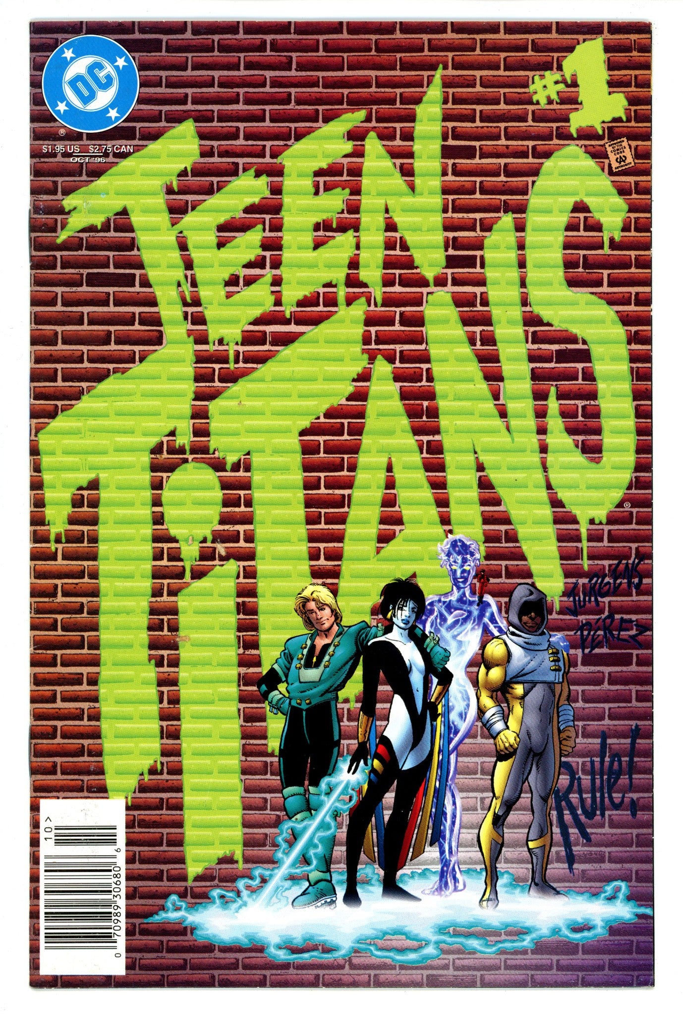 Teen Titans Vol 2 1 FN (6.0) (1996) Newsstand 