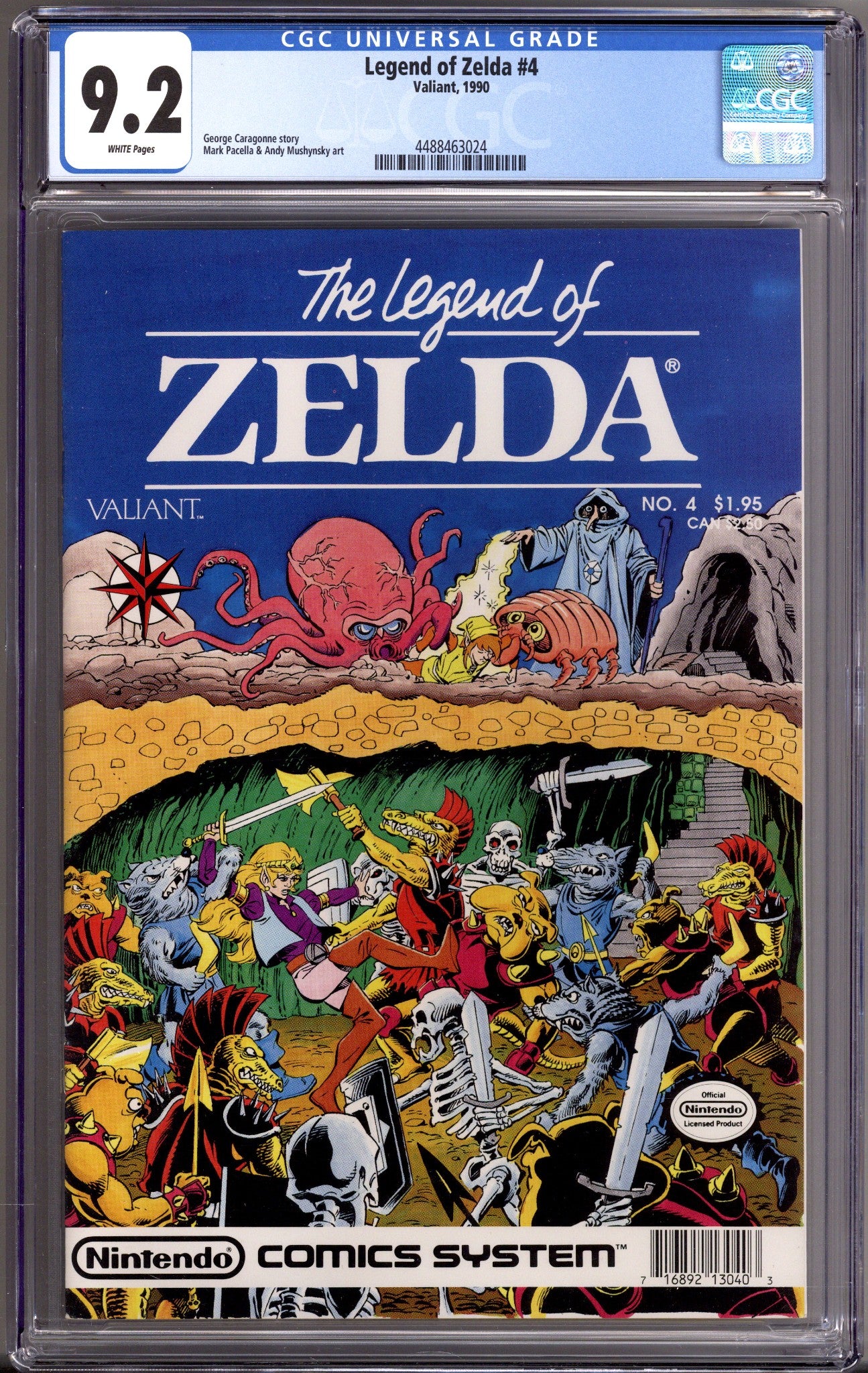 Link: The Legend of Zelda   4 CGC 9.2 (NM-)   (1990)        