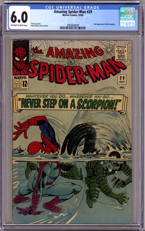 The Amazing Spider-Man Vol 1 29 CGC 6.0 (FN) (1965) 