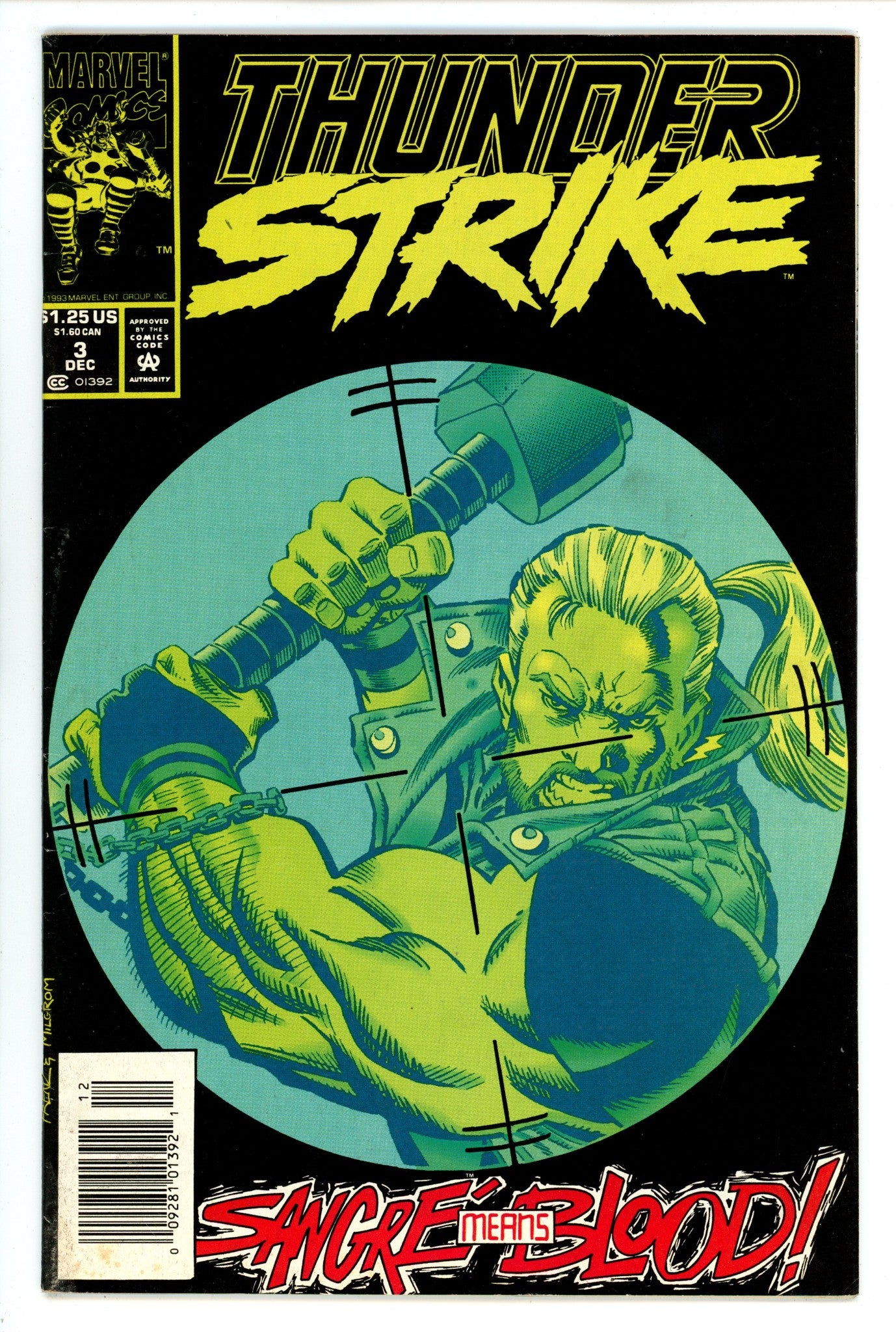 Thunderstrike Vol 1 3 Mid Grade (1993) Newsstand 