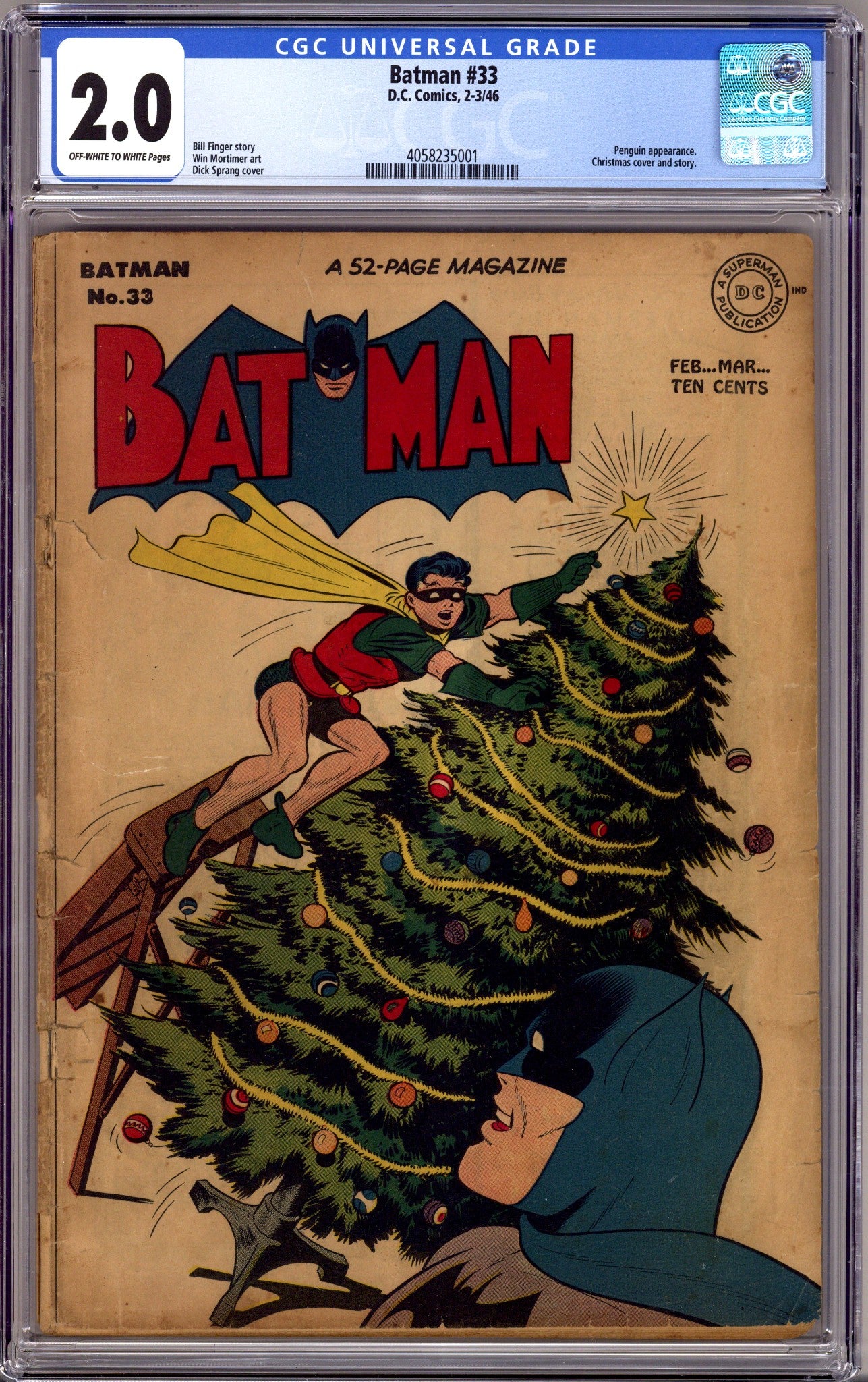 Batman Vol 1 33 CGC 2.0 (GD) (1946) 