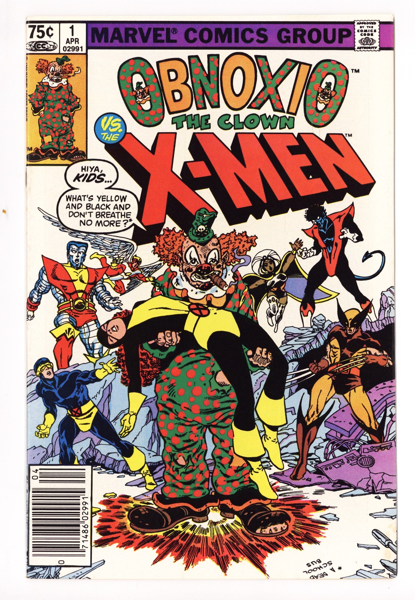 Obnoxio the Clown 1 VF- (7.5) (1983) Canadian Price Variant 