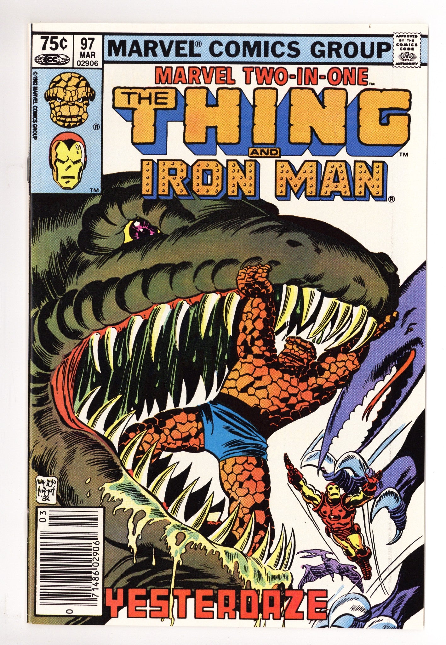 Marvel Two-in-One Vol 1 97 NM- (9.2) (1983) Canadian Price Variant 
