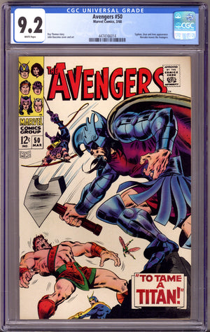 The Avengers Vol 1 50 CGC 9.2 (NM-) (1968)