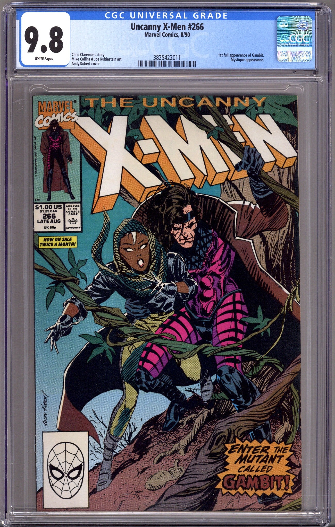 The Uncanny X-Men Vol 1 266 CGC 9.8 (NM/M) (1990) 