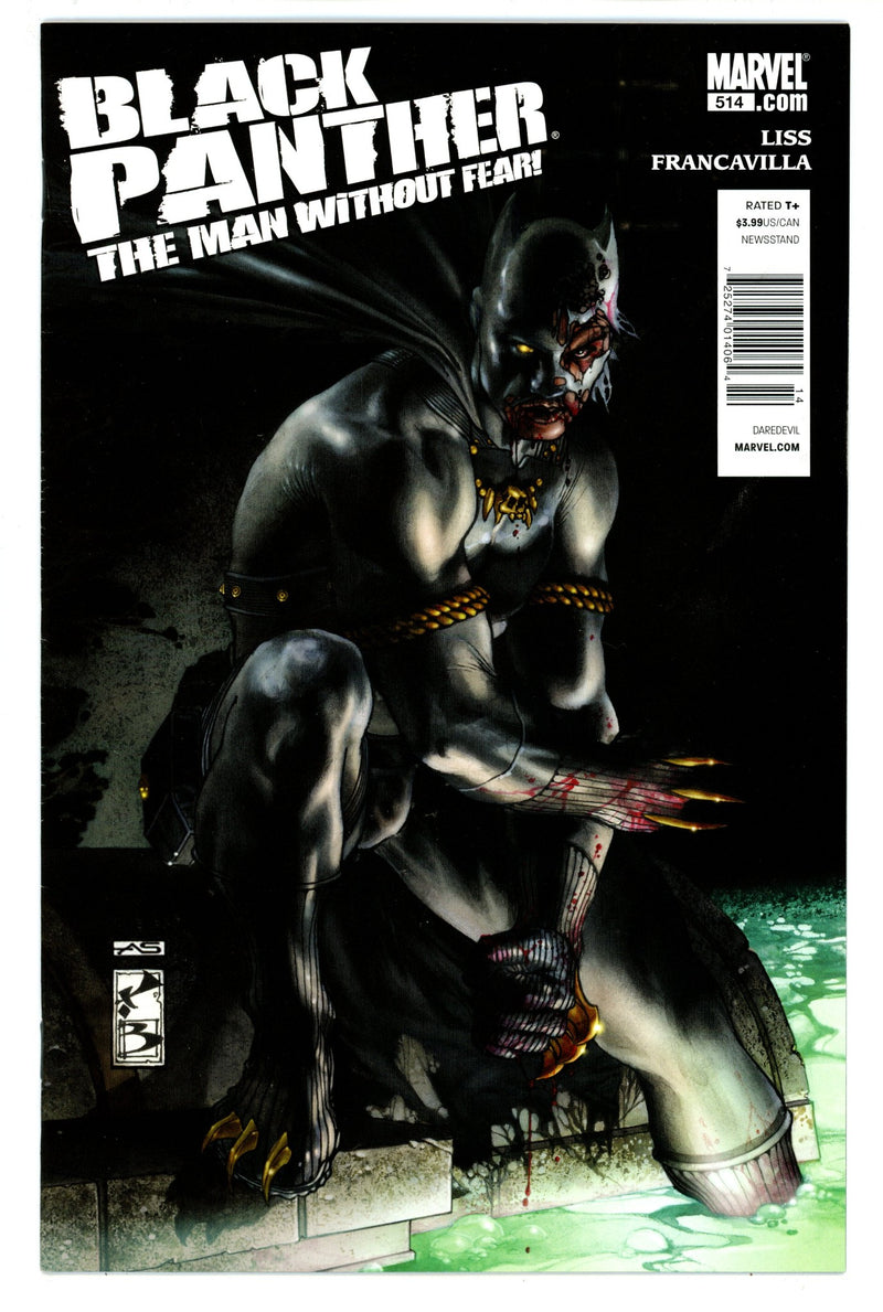 Black Panther: The Man without Fear 514 VF (8.0) (2011) Newsstand 