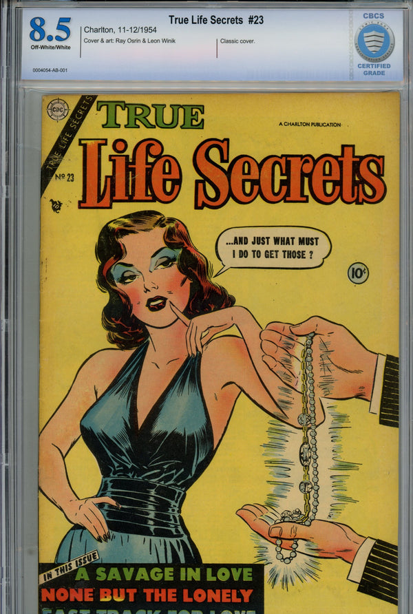 True Life Secrets 23 CBCS 8.5 (VF+) (1954)