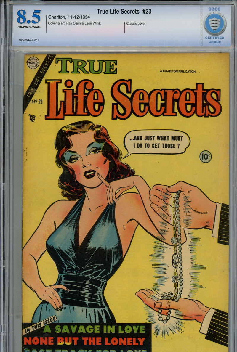 True Life Secrets 23 CBCS 8.5 (VF+) (1954) 