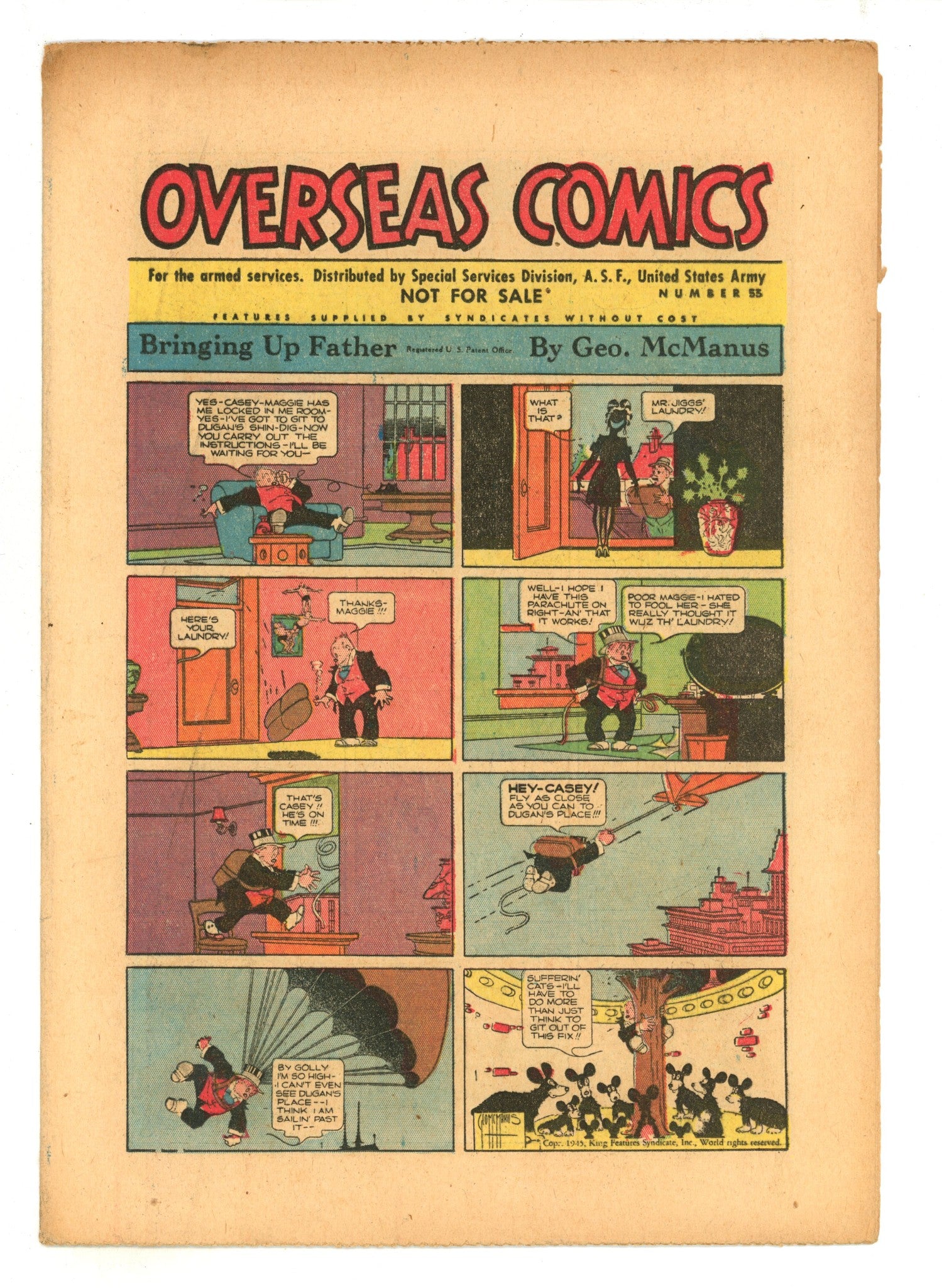 Overseas Comics 53 VG+ (4.5) (1945) 