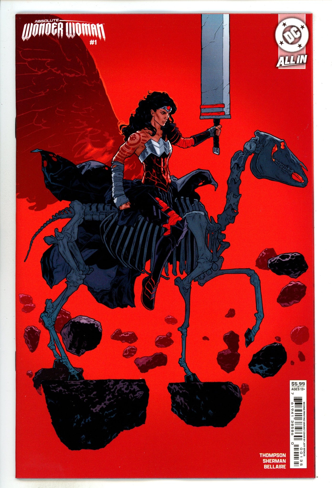 Absolute Wonder Woman 1 Spokes 2nd Print Variant (2024)