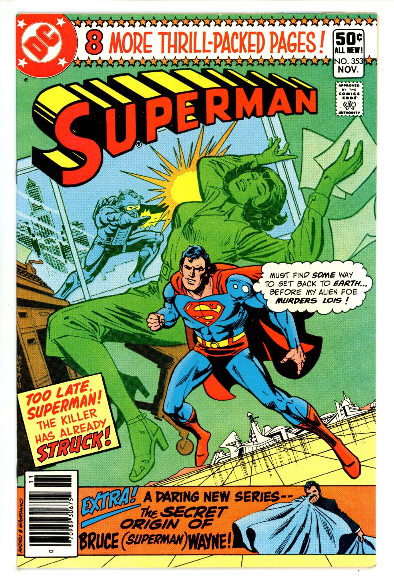 Superman Vol 1 353 Newsstand (1980)