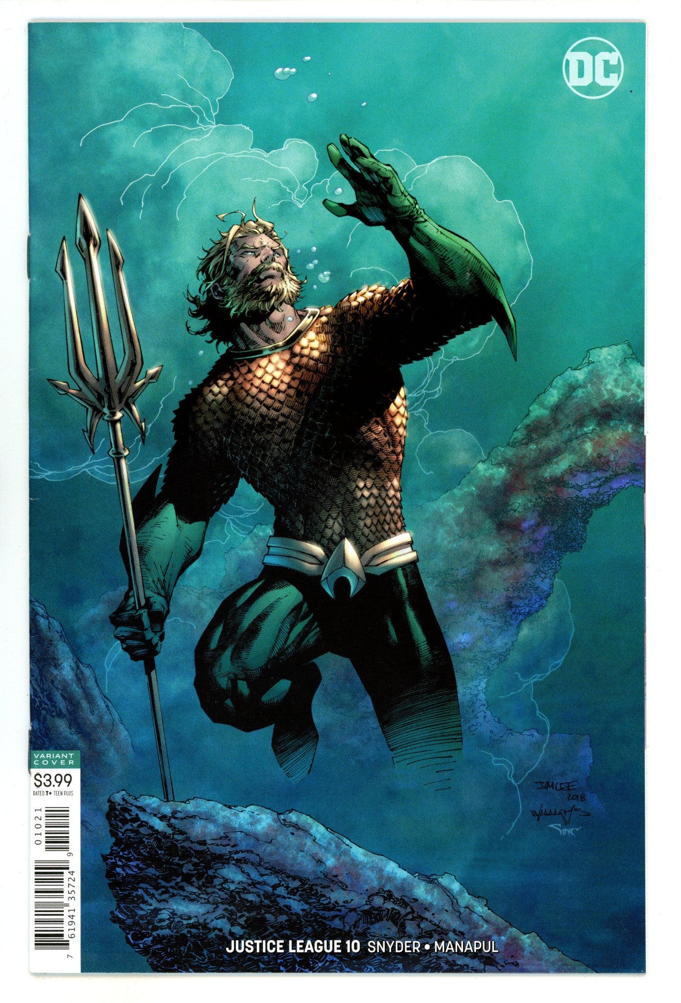 Justice League Vol 3 10 Mid Grade (2018) Lee Variant 