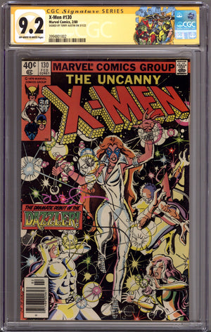 The X-Men Vol 1 130 CGC 9.2 (NM-) (1980) Newsstand Signed x1 Cover Terry Austin