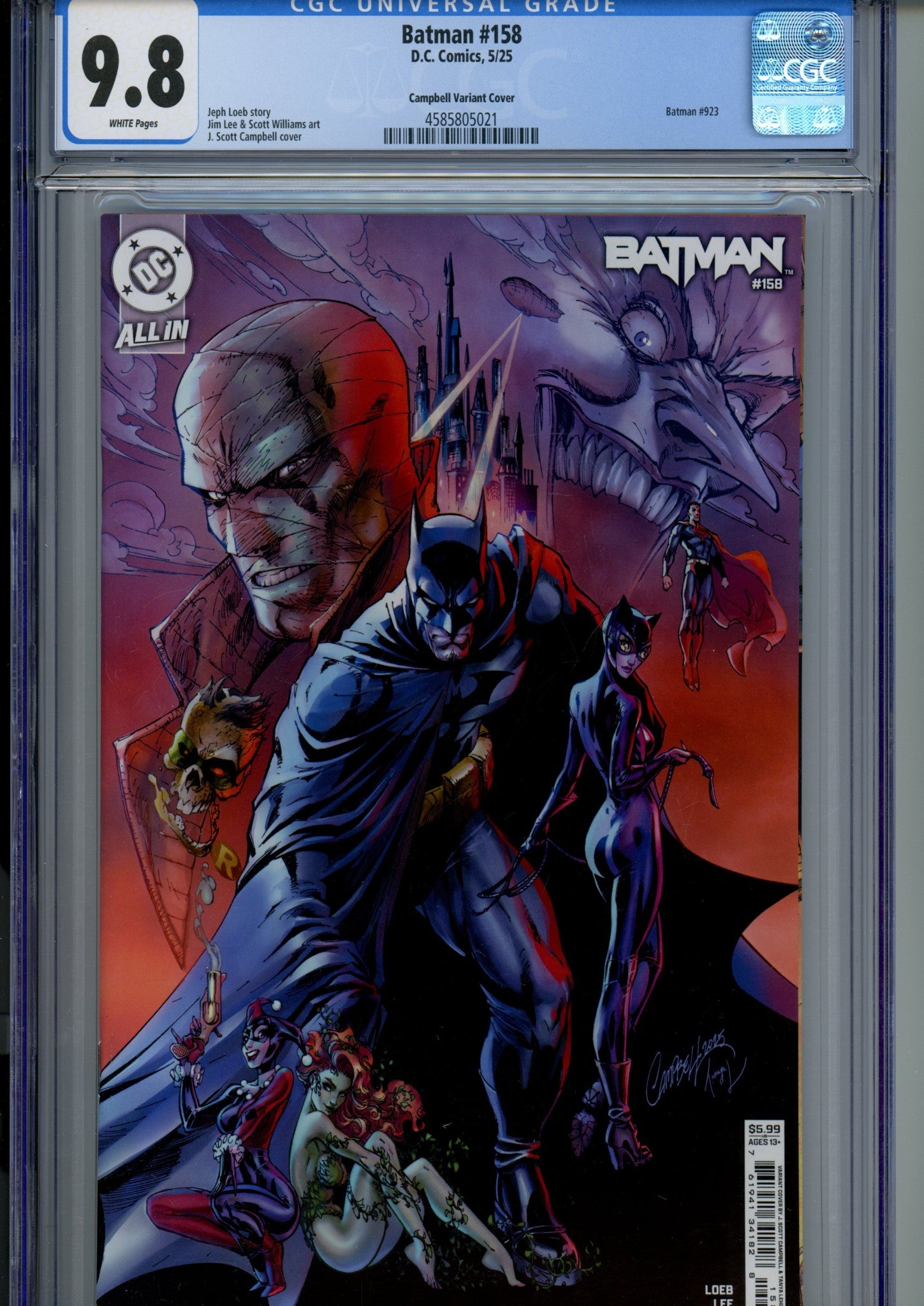 Batman Vol 3 158 CGC 9.8 (NM/M) (2025) Campbell Variant 