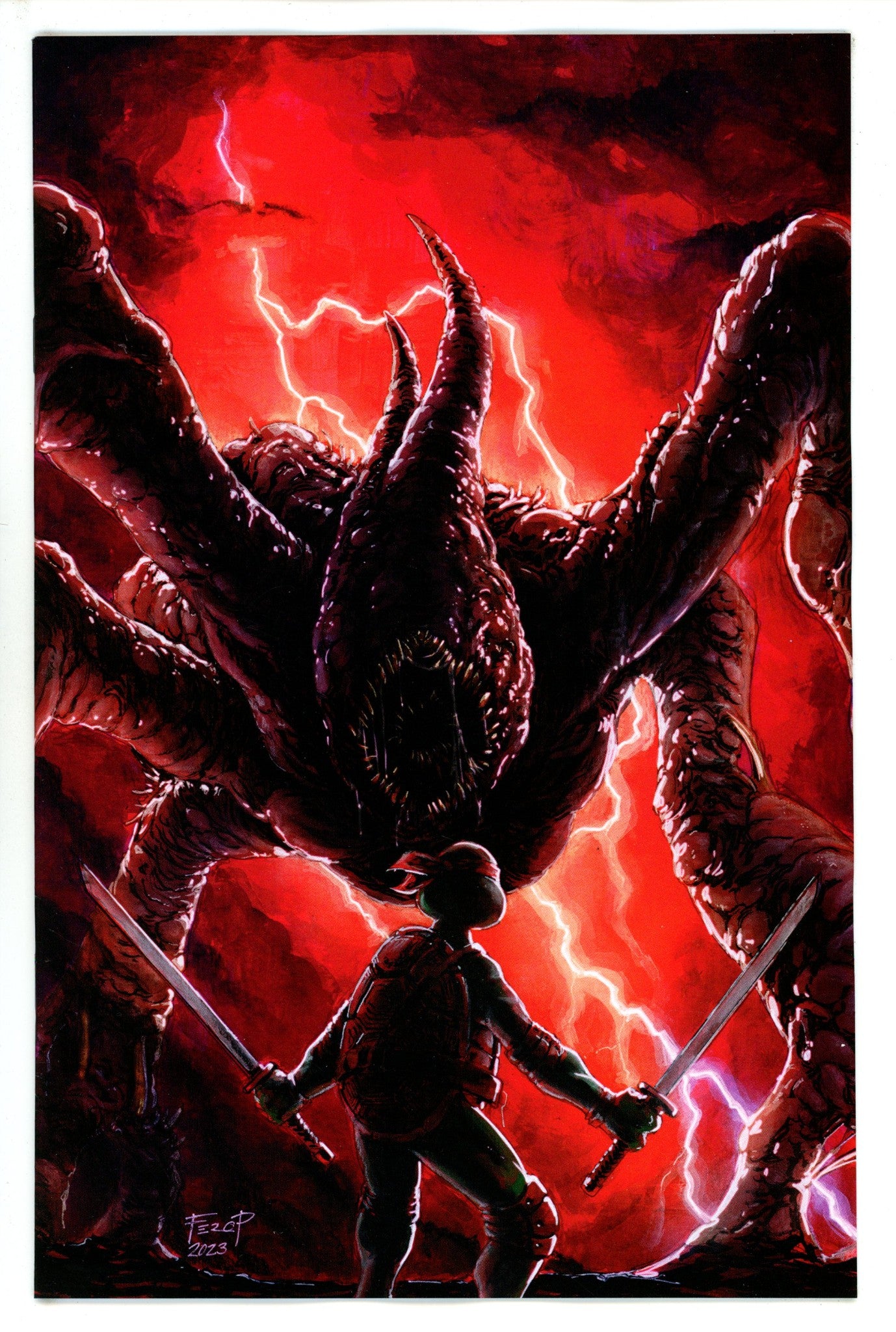 Teenage Mutant Ninja Turtles X Stranger Things 4 Pe Virgin Incentive Variant NM- (2023)