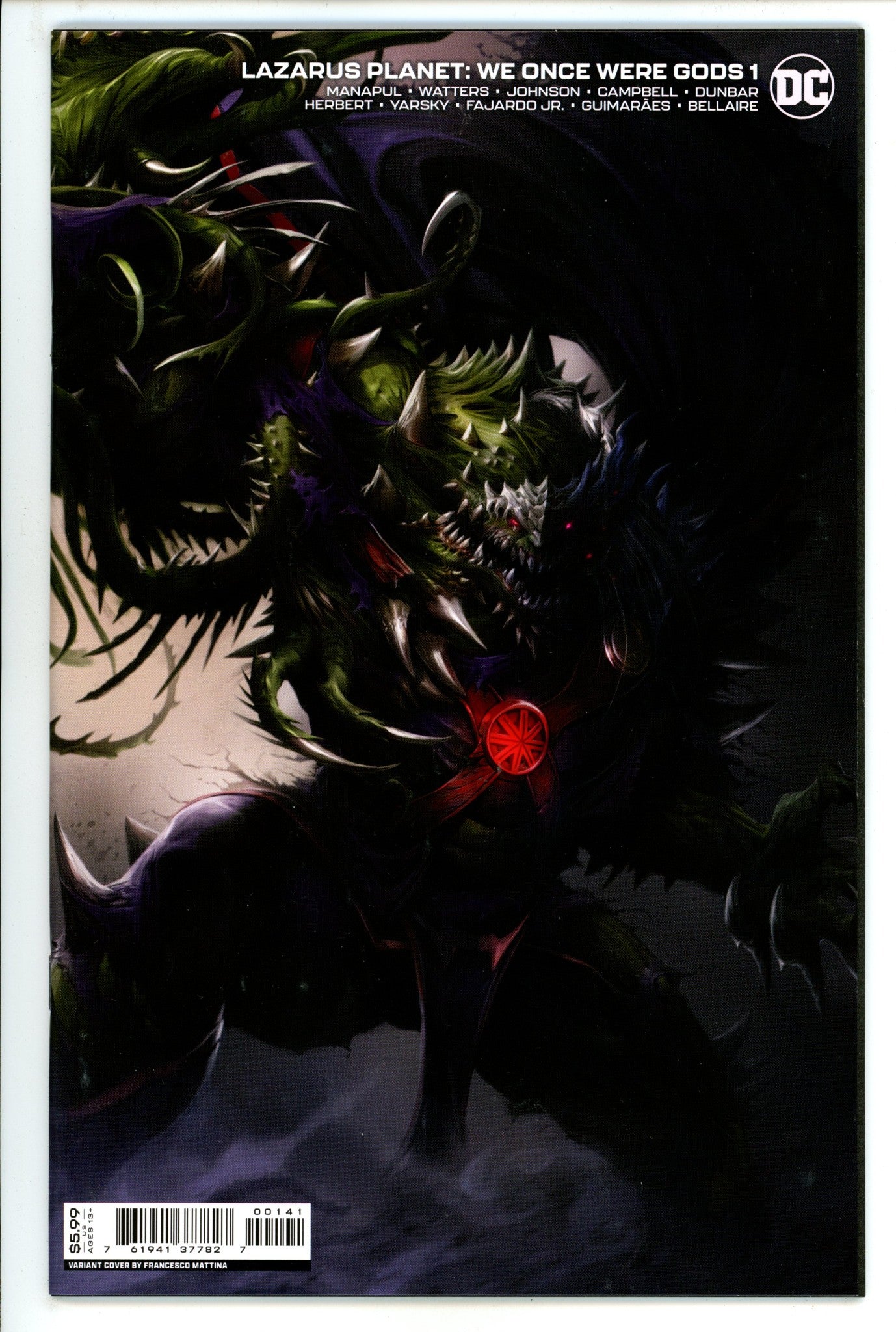 Lazarus Planet: We Once Were Gods 1 High Grade (2023) Mattina Variant 