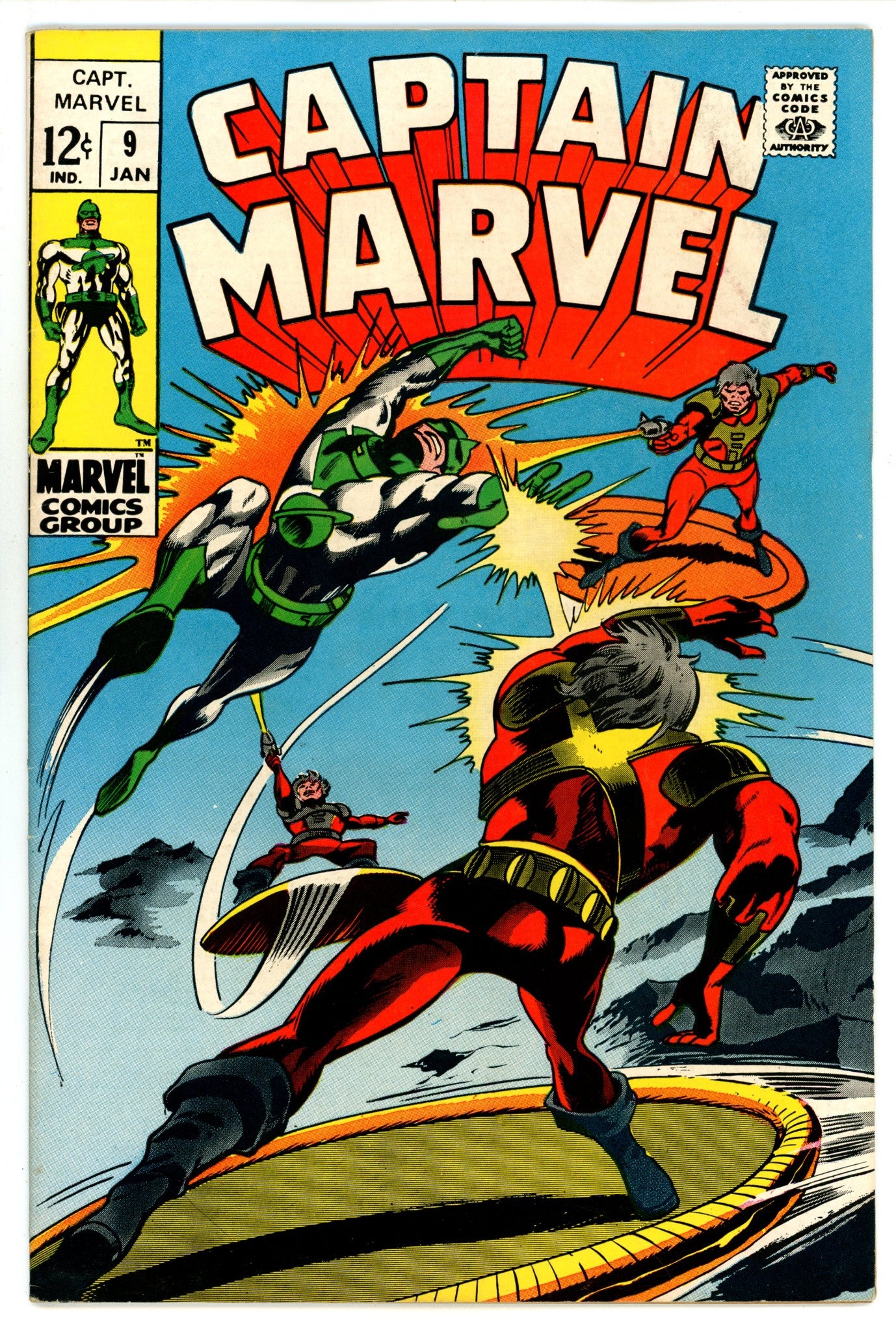 Captain Marvel Vol 1 9 FN- (5.5) (1969) 