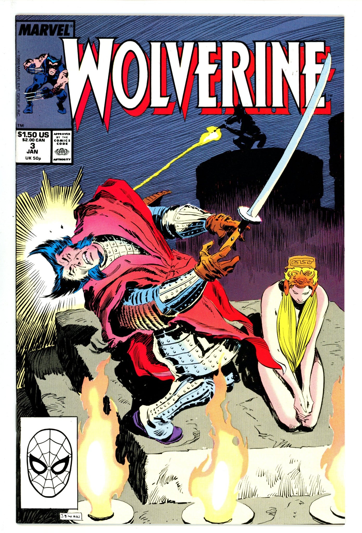 Wolverine Vol 2 3 VF (8.0) (1989) 