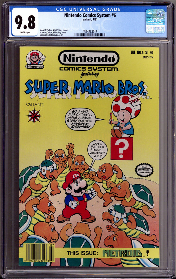 Nintendo Comics System   6 CGC 9.8 (NM/M)   (1991)