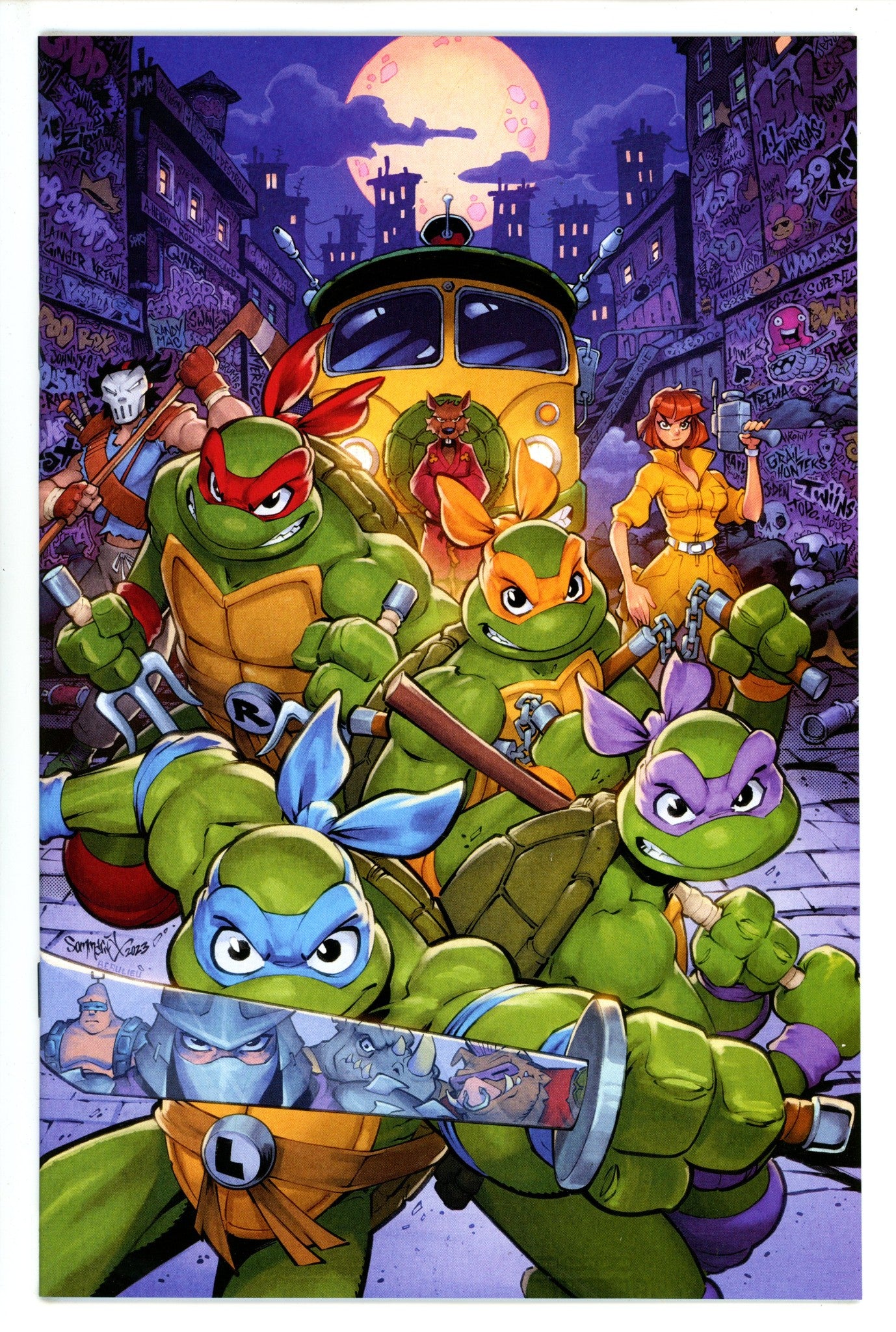 Teenage Mutant Ninja Turtles: Saturday Morning Adventures Continued 6 Sommariva Virgin Incentive Variant NM- (2023)