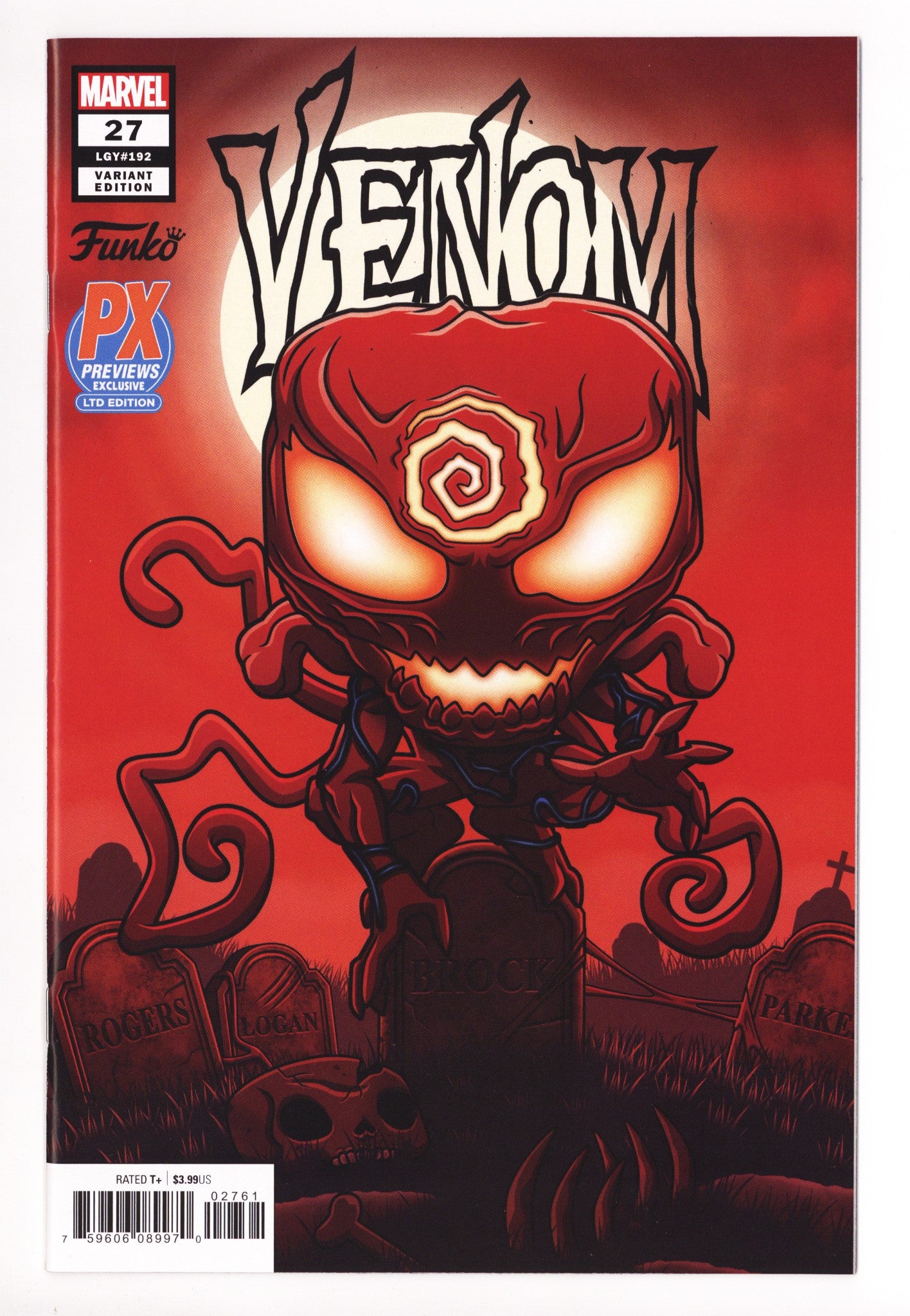 Venom Vol 4 27 (192) NM- (9.2) (2020) Gedeon Funko Exclusive Variant 