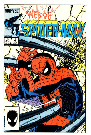Web of Spider-Man Vol 1 4 Mid Grade (1985)