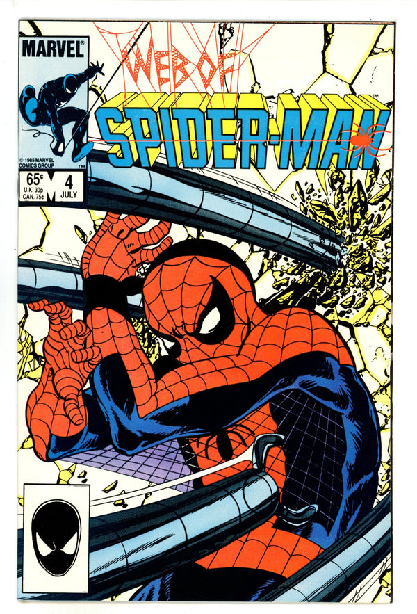 Web of Spider-Man Vol 1 4 Mid Grade (1985)
