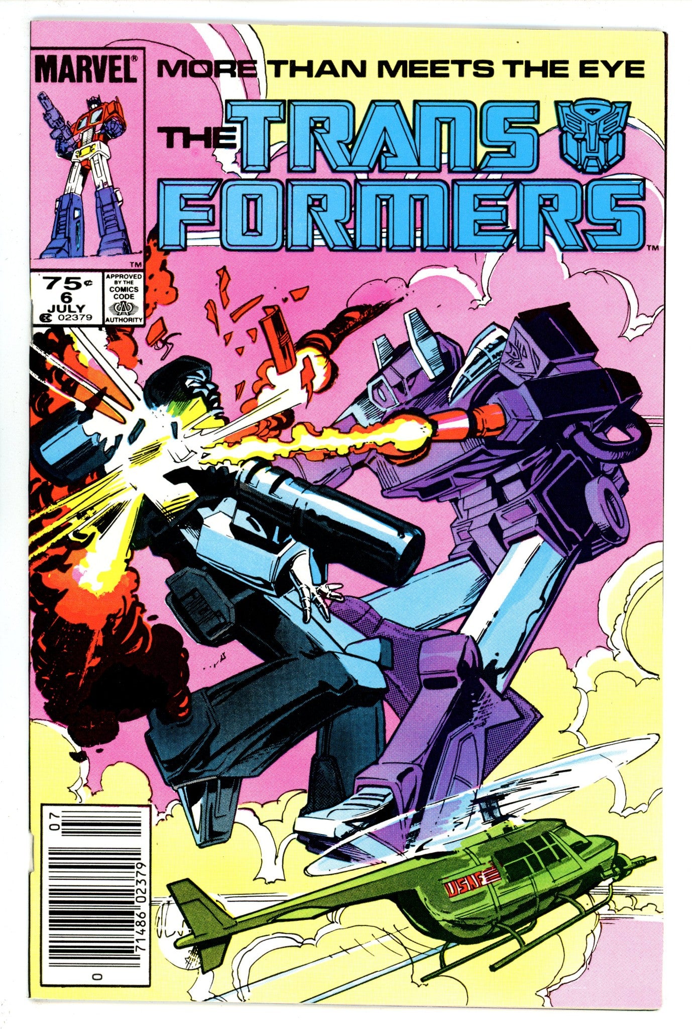 The Transformers 6 VF- (7.5) (1985) Newsstand 