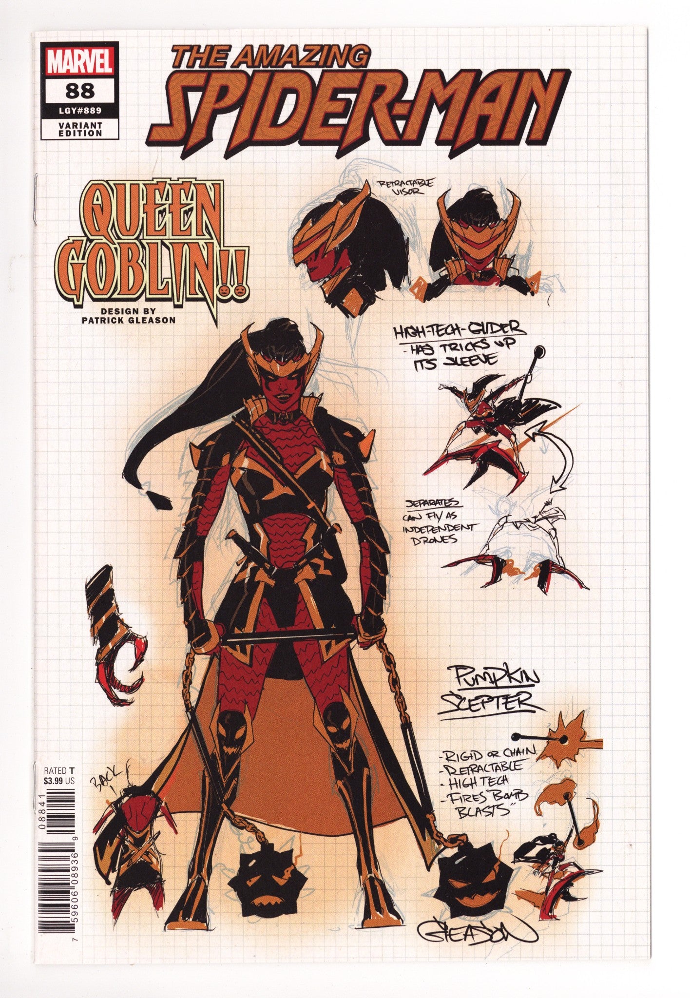 Amazing Spider-Man Vol 5 88 (889) High Grade (2022) Gleason Design Variant 