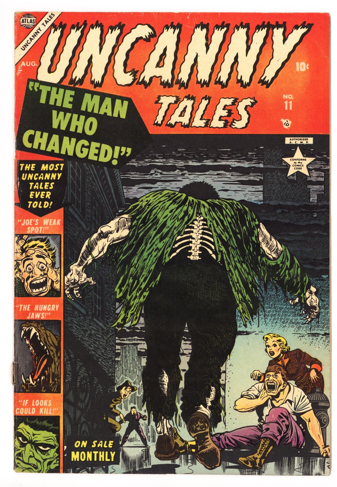 Uncanny Tales Vol 1 11 VG/FN (5.0) Bottom Staple Detached (1953) 