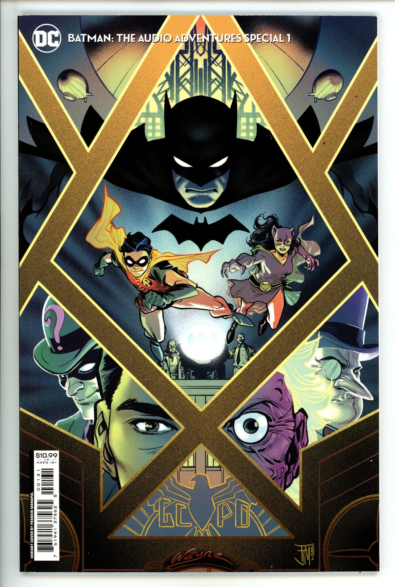 Batman: The Audio Adventures Special 1 High Grade (2021) Manapul Variant 