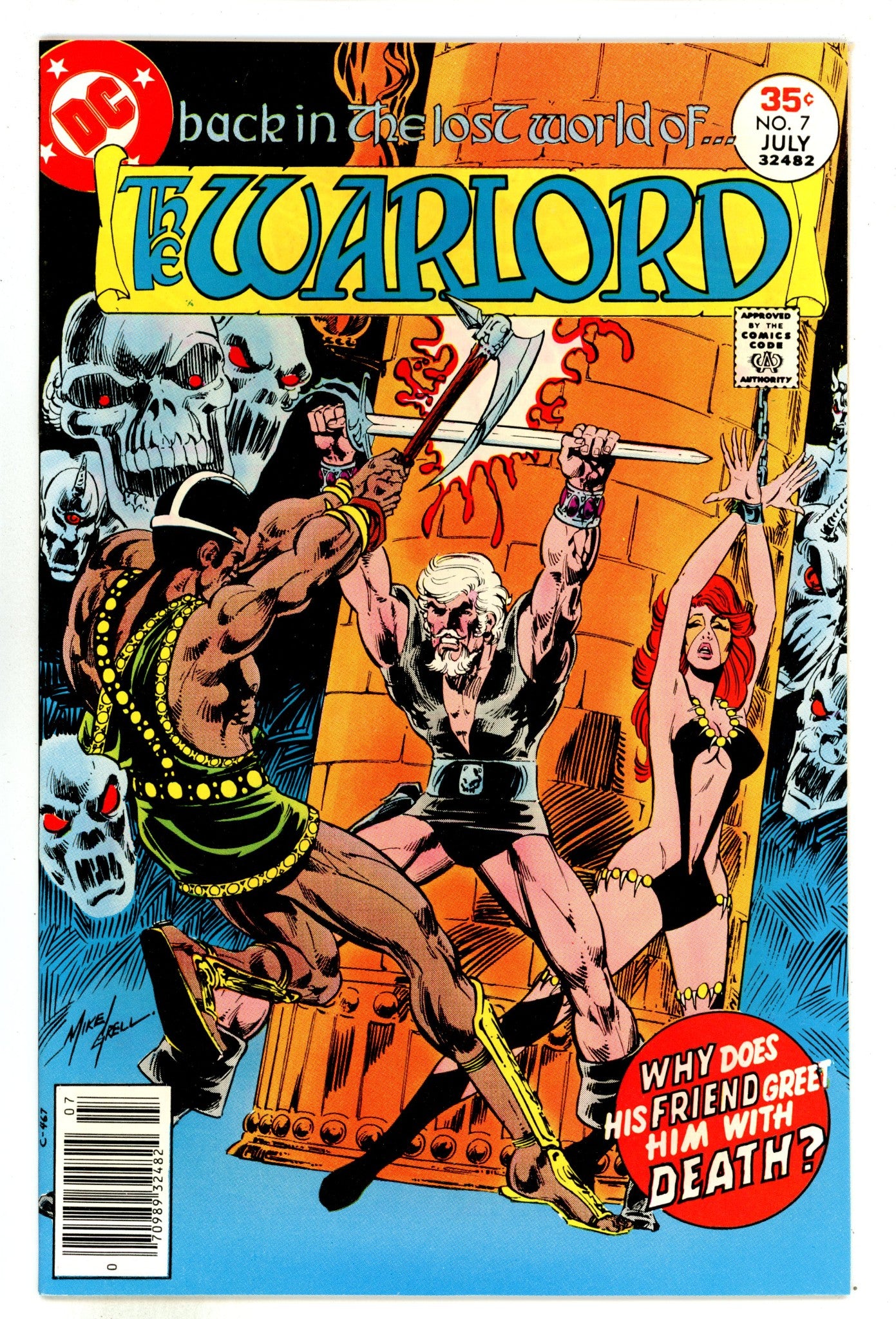 Warlord Vol 1 7 NM- (9.2) (1977) 