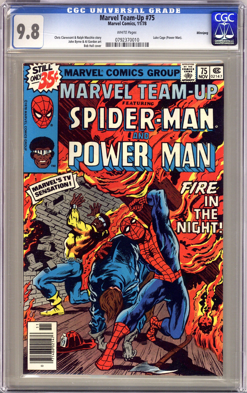 Marvel Team-Up Vol 1 75 CGC 9.8 (NM/M) Winnipeg Pedigree (1978) 